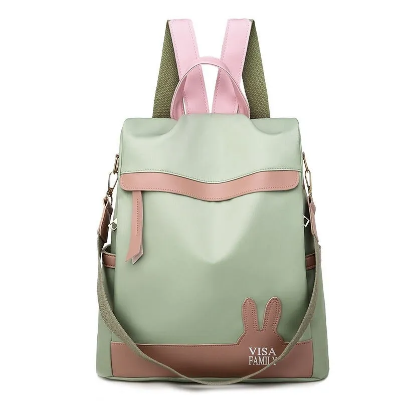 Fashion Designer Female Oxford Zipper Backpacks