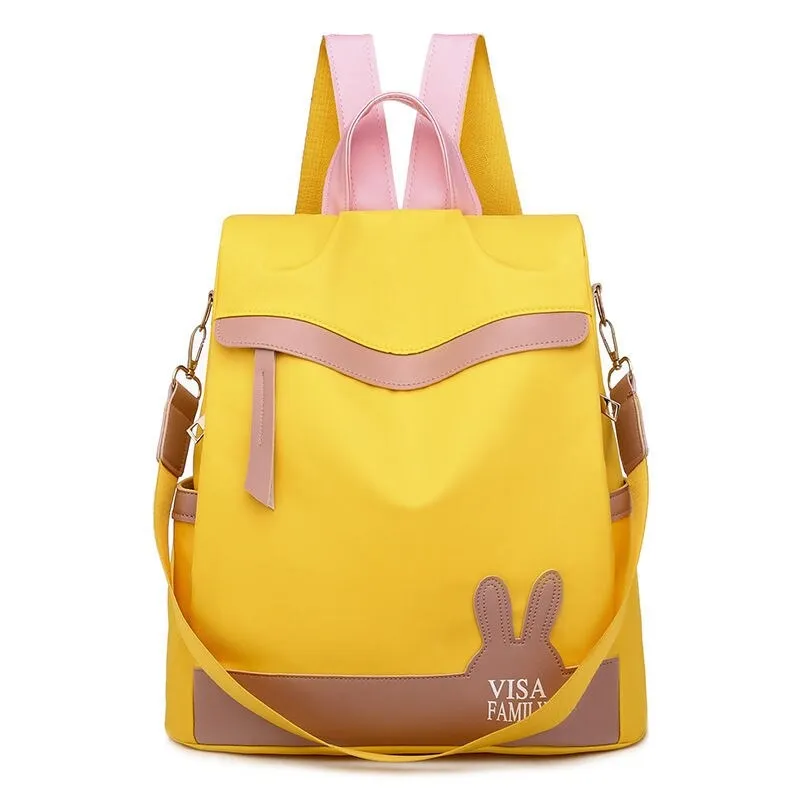 Fashion Designer Female Oxford Zipper Backpacks