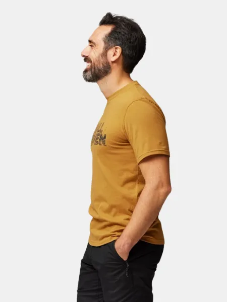 FJALLRAVEN MEN'S LUSH LOGO T-SHIRT