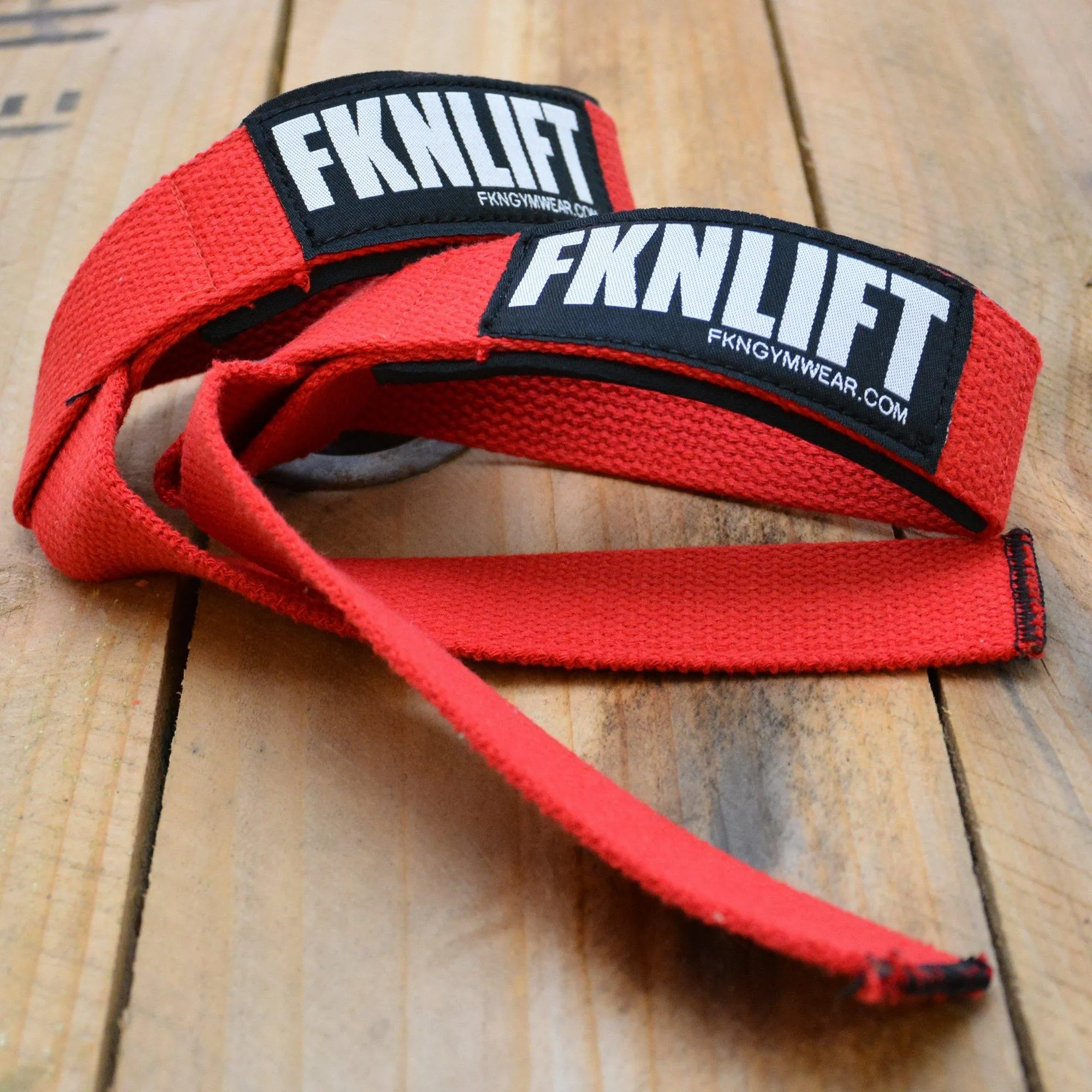 FKNLIFT Gym Lifting Straps | Red