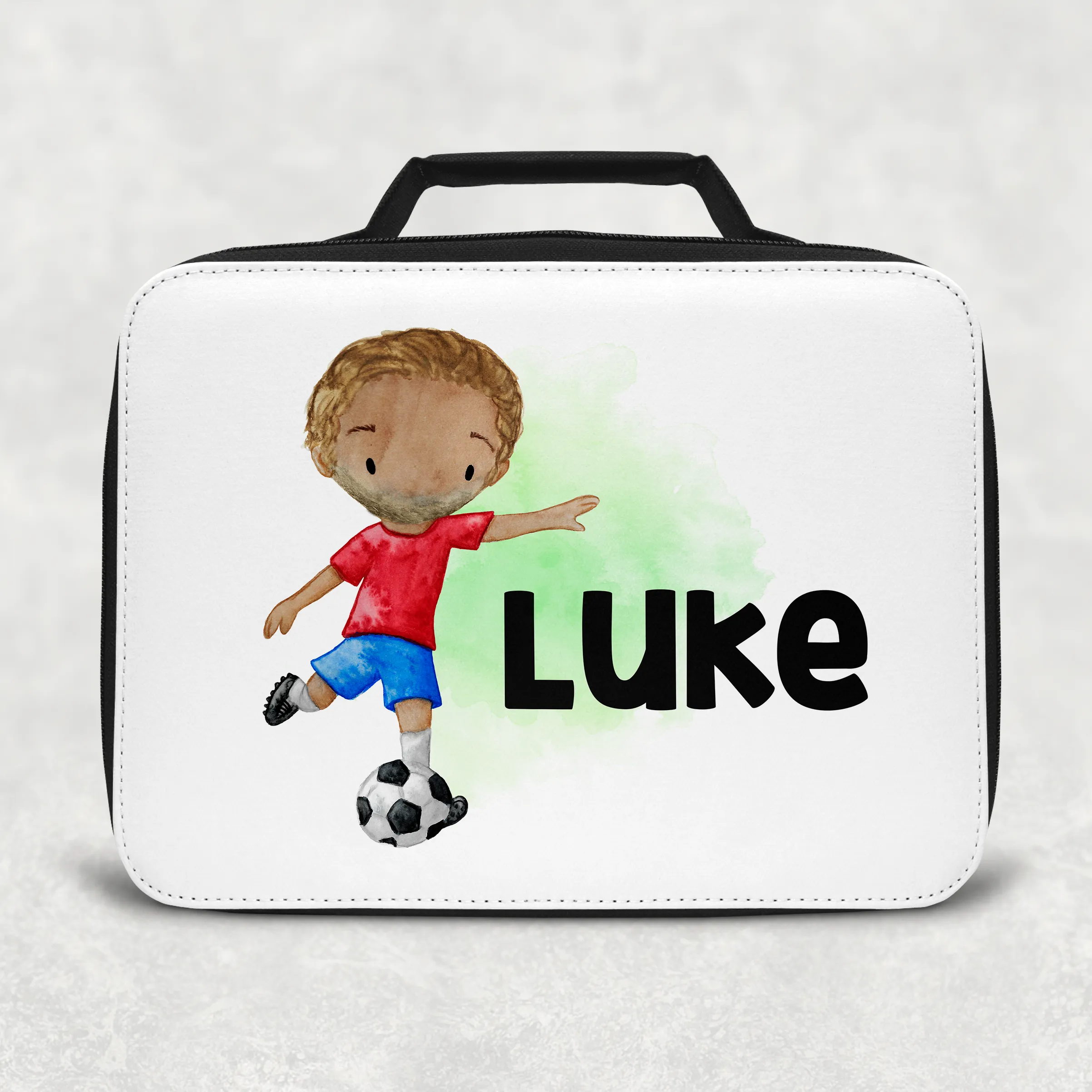 Football Personalised Insulated Lunch Bag