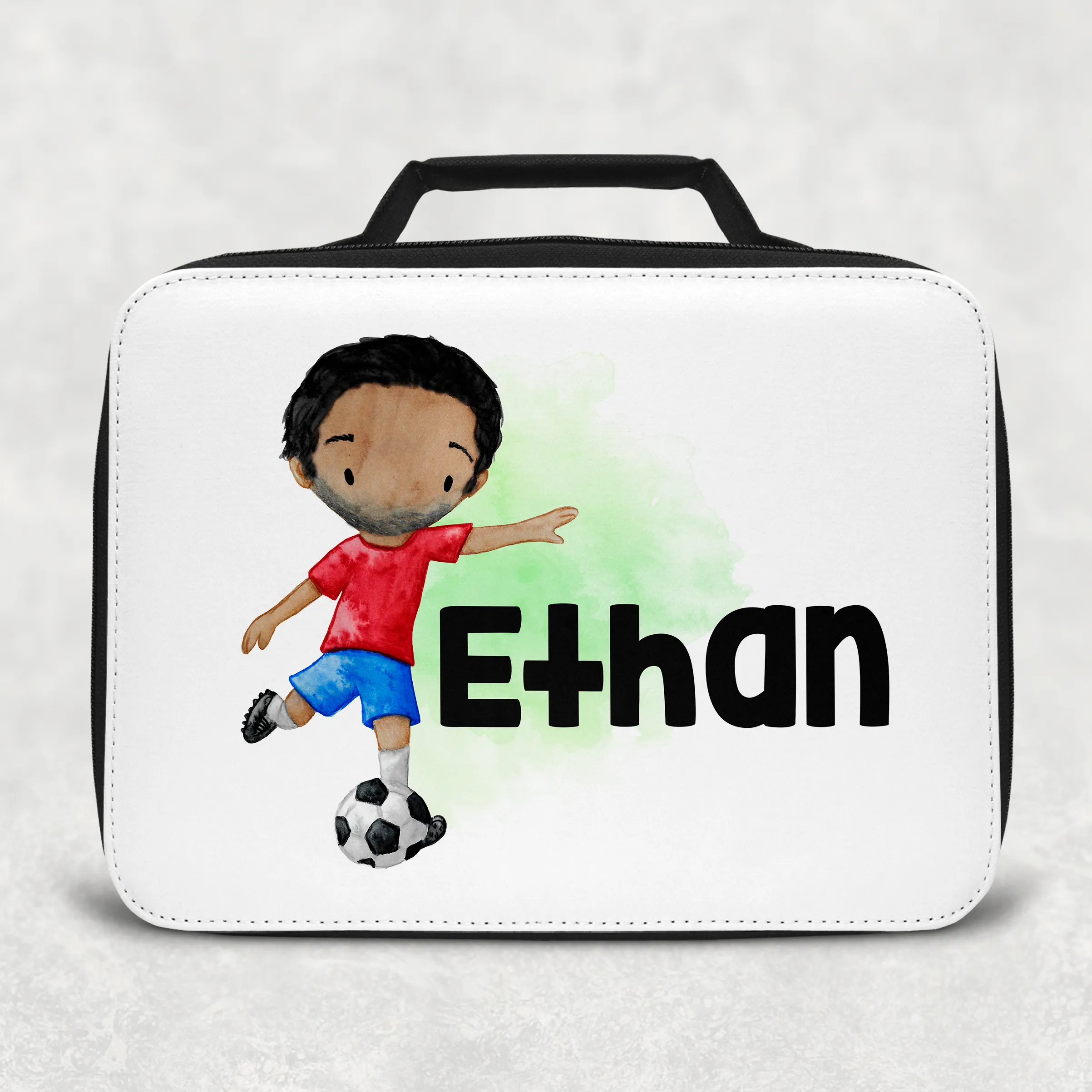 Football Personalised Insulated Lunch Bag