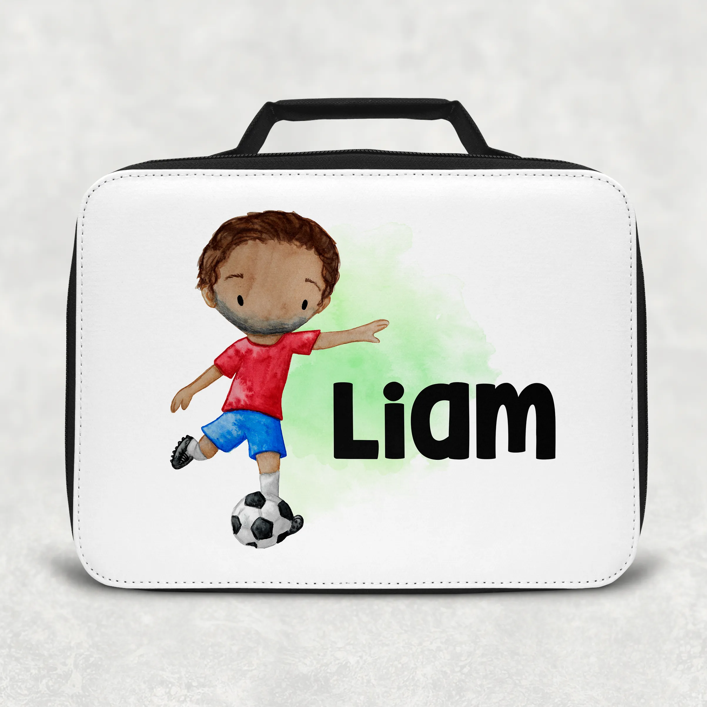 Football Personalised Insulated Lunch Bag