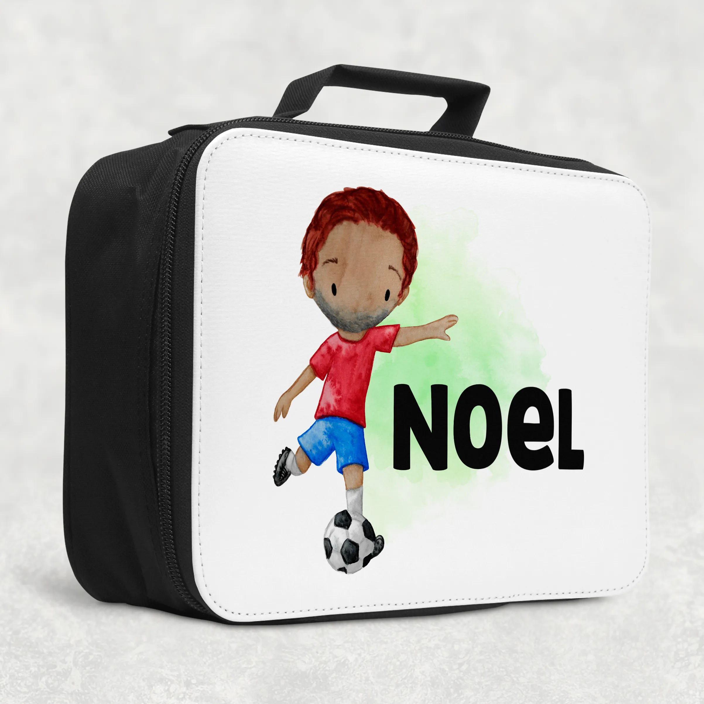 Football Personalised Insulated Lunch Bag