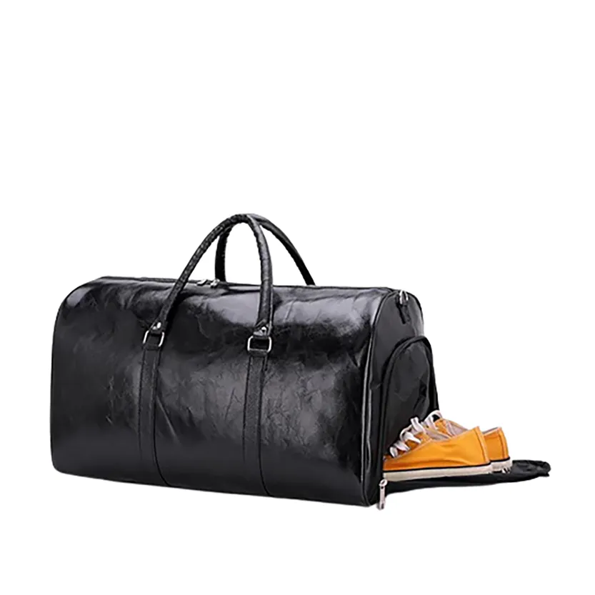 Funki Buys | Bags | Travel Bags | Faux Leather Overnight Bag