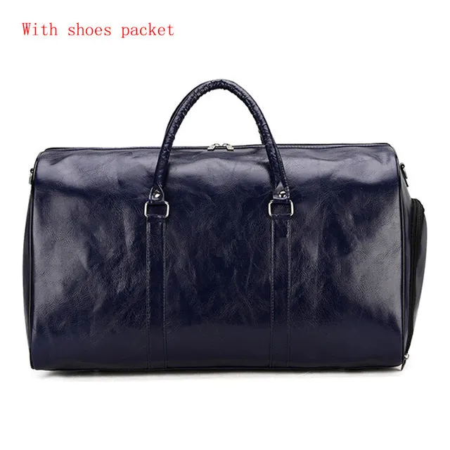 Funki Buys | Bags | Travel Bags | Faux Leather Overnight Bag