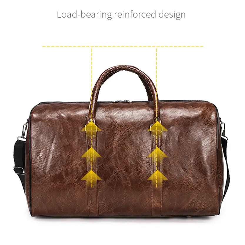 Funki Buys | Bags | Travel Bags | Faux Leather Overnight Bag