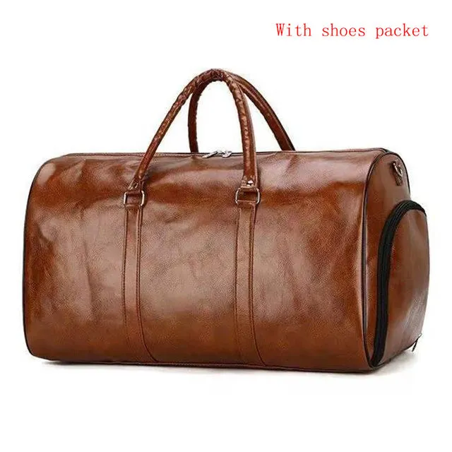 Funki Buys | Bags | Travel Bags | Faux Leather Overnight Bag