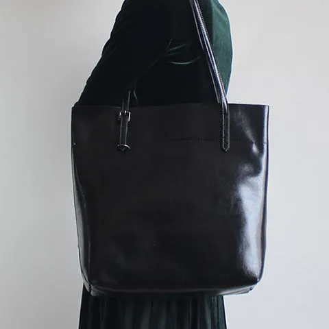 Genuine Leather Tote Bag Medium Leather Tote Womens