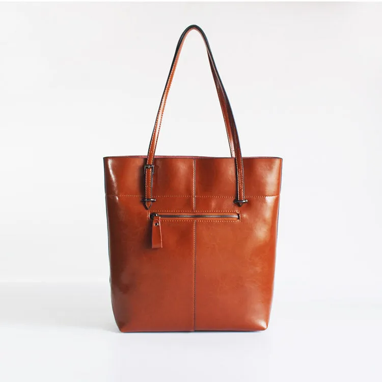 Genuine Leather Tote Bag Medium Leather Tote Womens