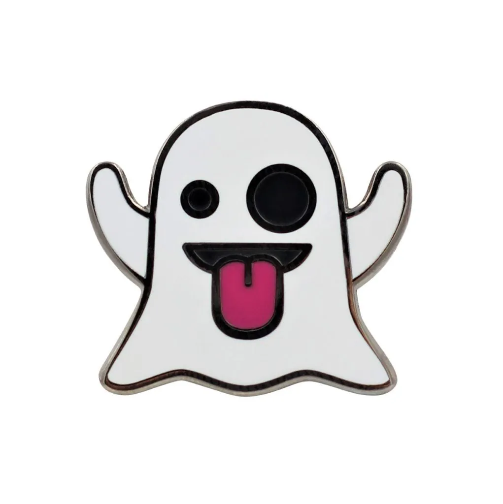 Ghost Emoji Horror / Halloween  Enamel Pin for your Life