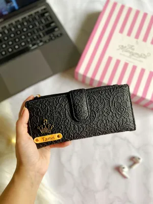 Glided Grace Women's Money Wallet Black