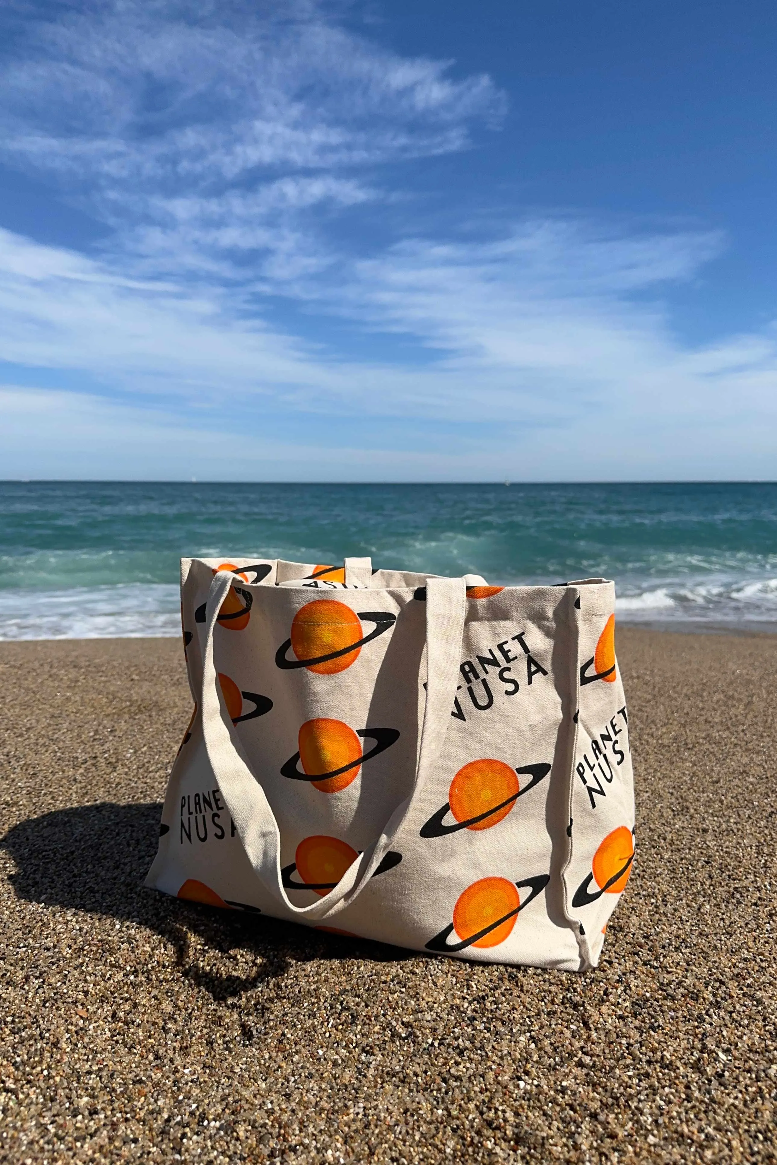 GYM BAG ORANGE GRADIENT PLANETS