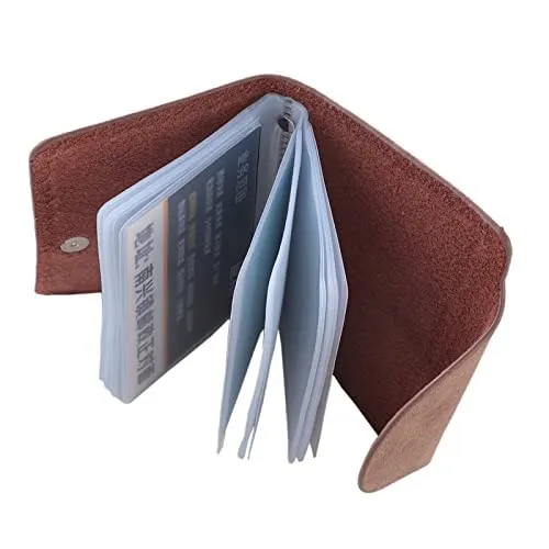 Heart Home Card Holder Wallet For Men Women|Debit Credit Card Holder|Wallet For Id, Visiting Card, Buisness Card|Button Closure Holder|Coffee