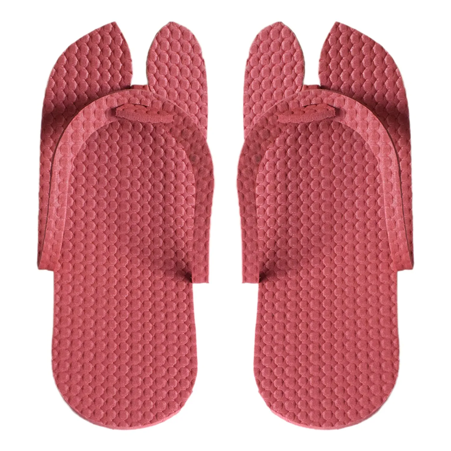 Heart Home Rubber Bathroom Slipper for Men & Women 6 Pair (Red) 54HH4211.