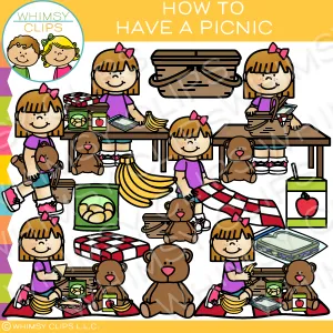 How to Have a Picnic Clip Art