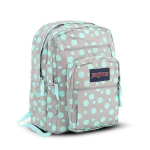 JANSPORT GREY AND AQUA DOT BACKPACK FOR GIRLS