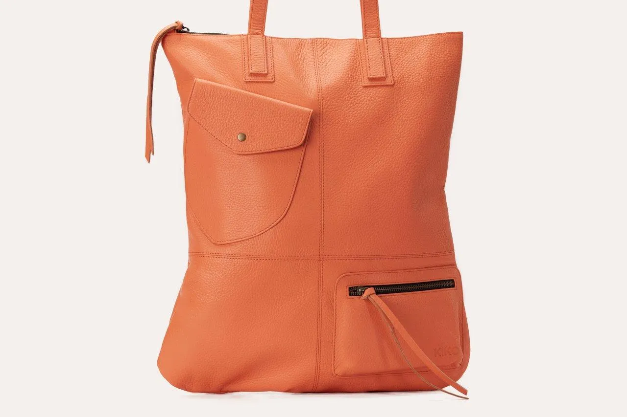 Kiko Leather Fold n Hold Tote