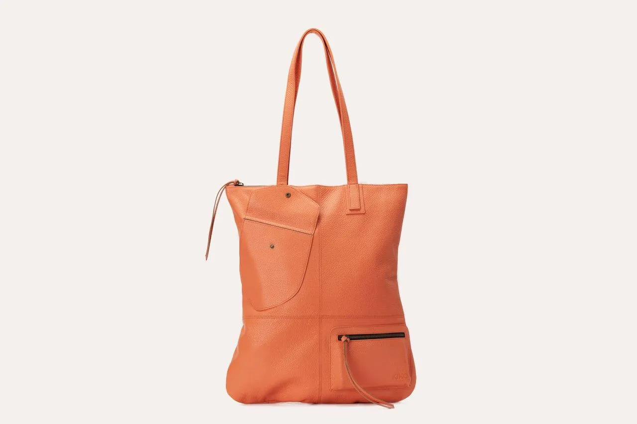 Kiko Leather Fold n Hold Tote