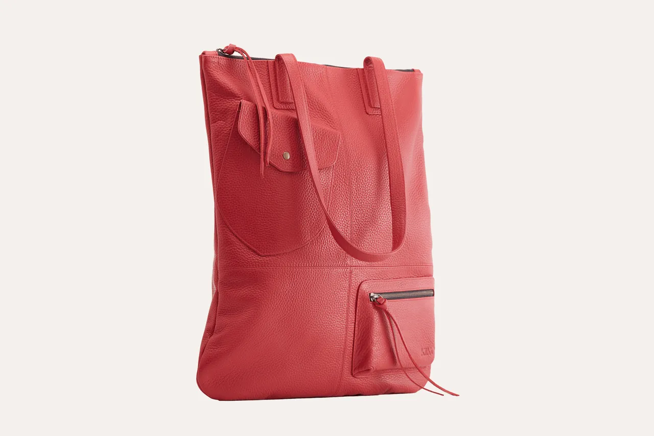 Kiko Leather Fold n Hold Tote