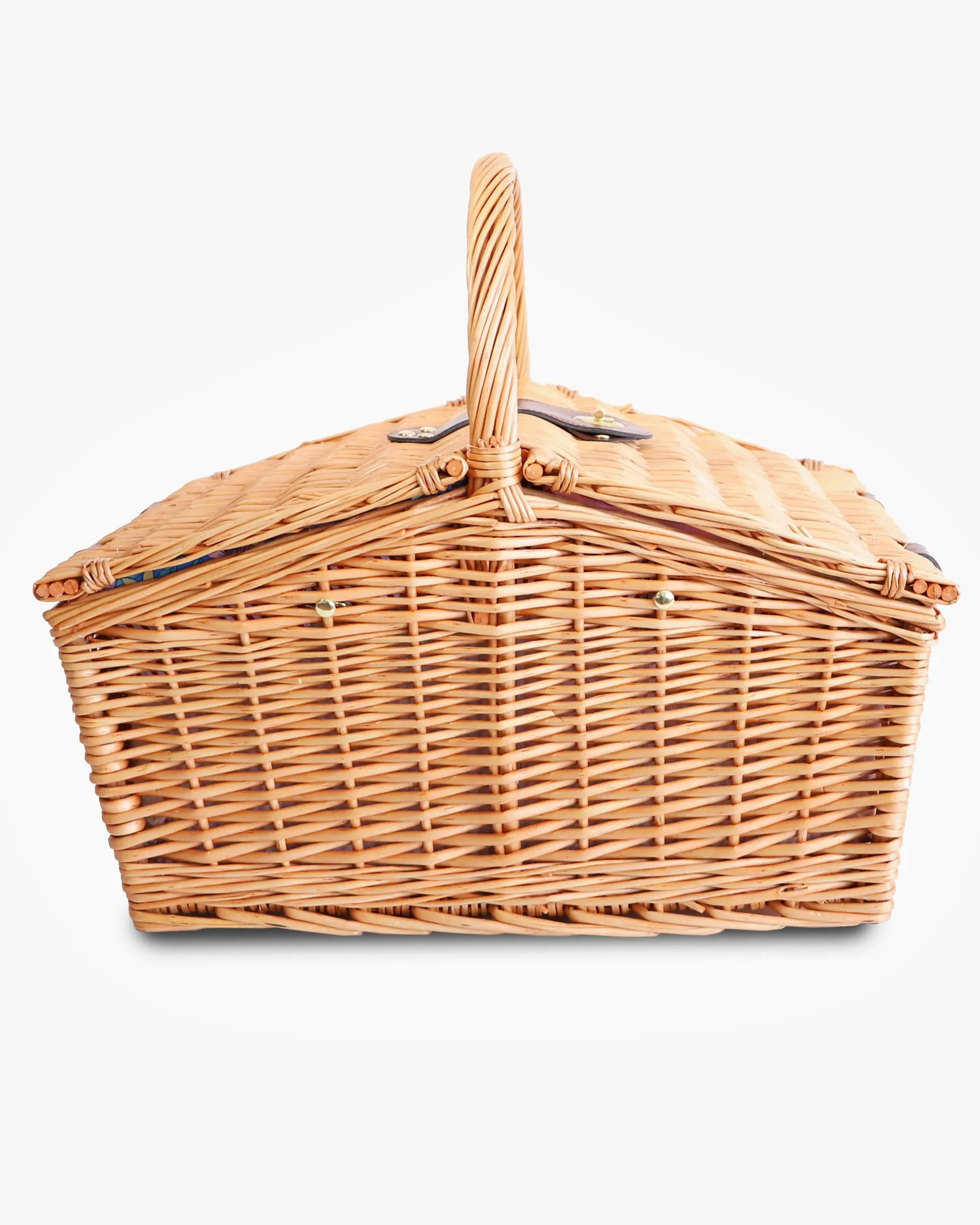 Kip & Co Iced Vovo Stripe Rattan Picnic Basket