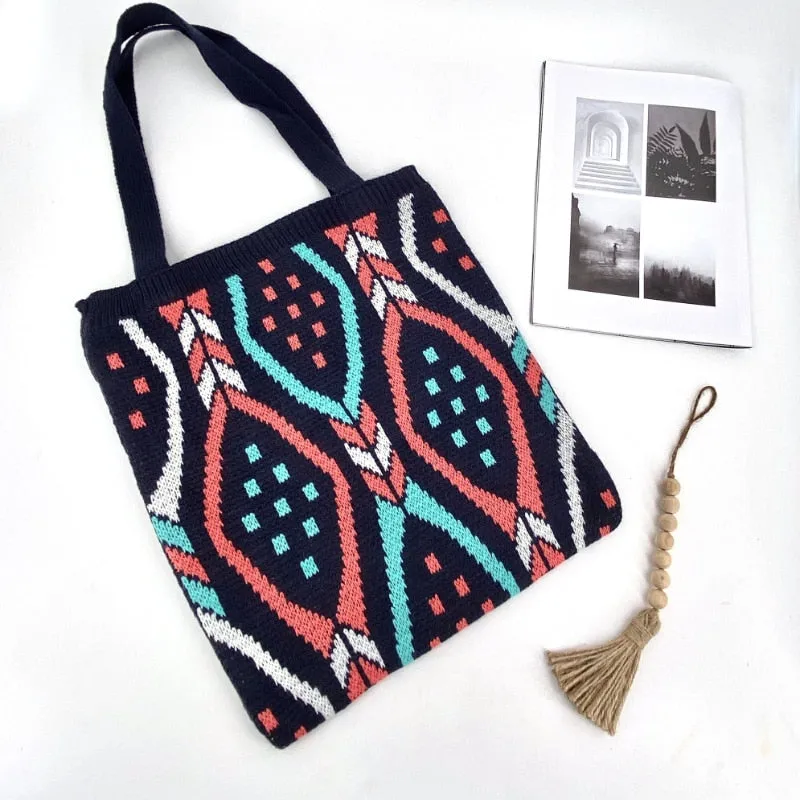 Knitting Tote Bag