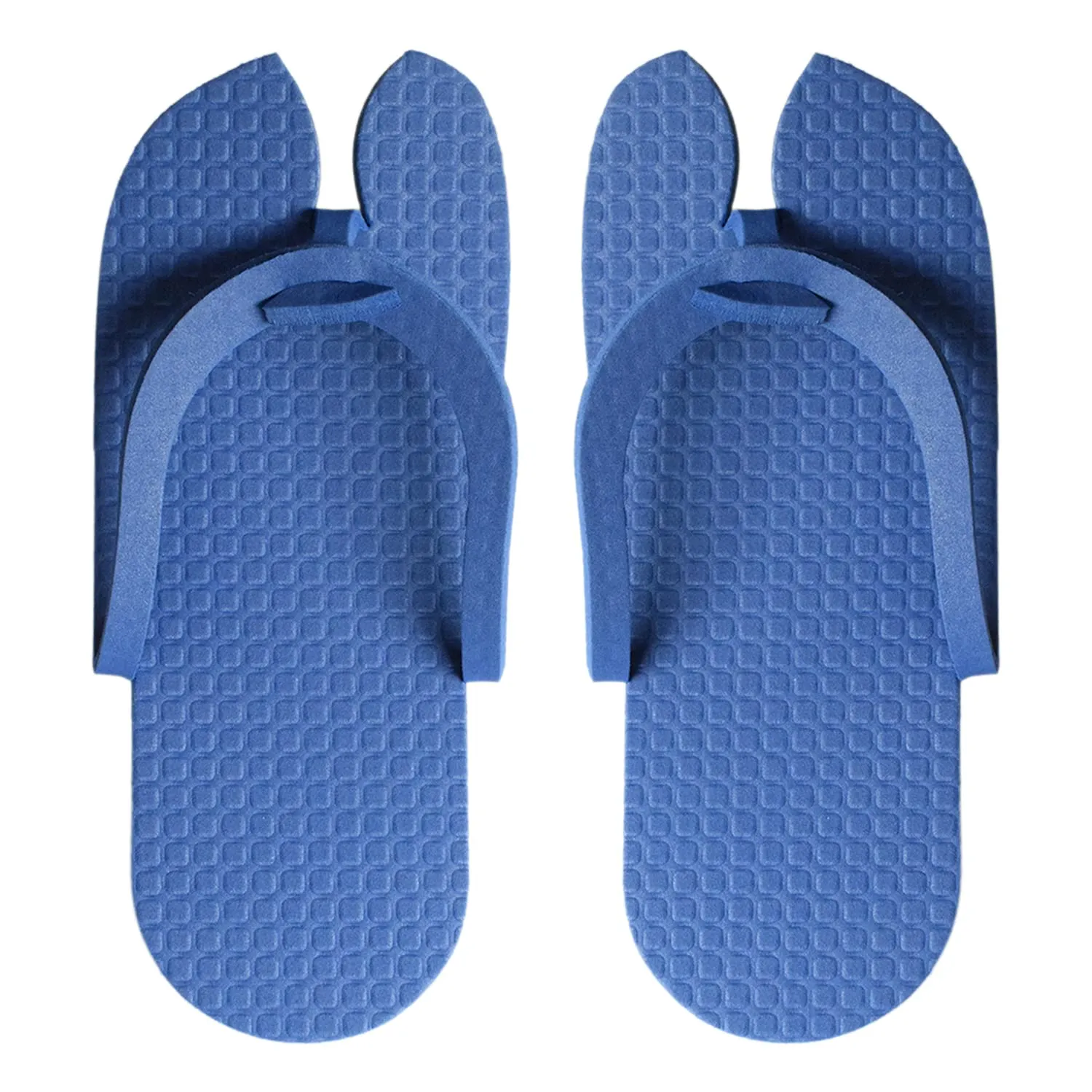 Kuber Industries Rubber Bathroom Slipper For Men & Women 6 Pair (Blue) 54KM4207