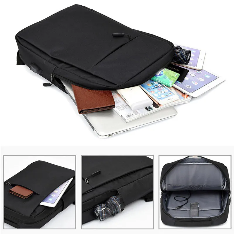 Laptop Backpack With USB Design Business Bags