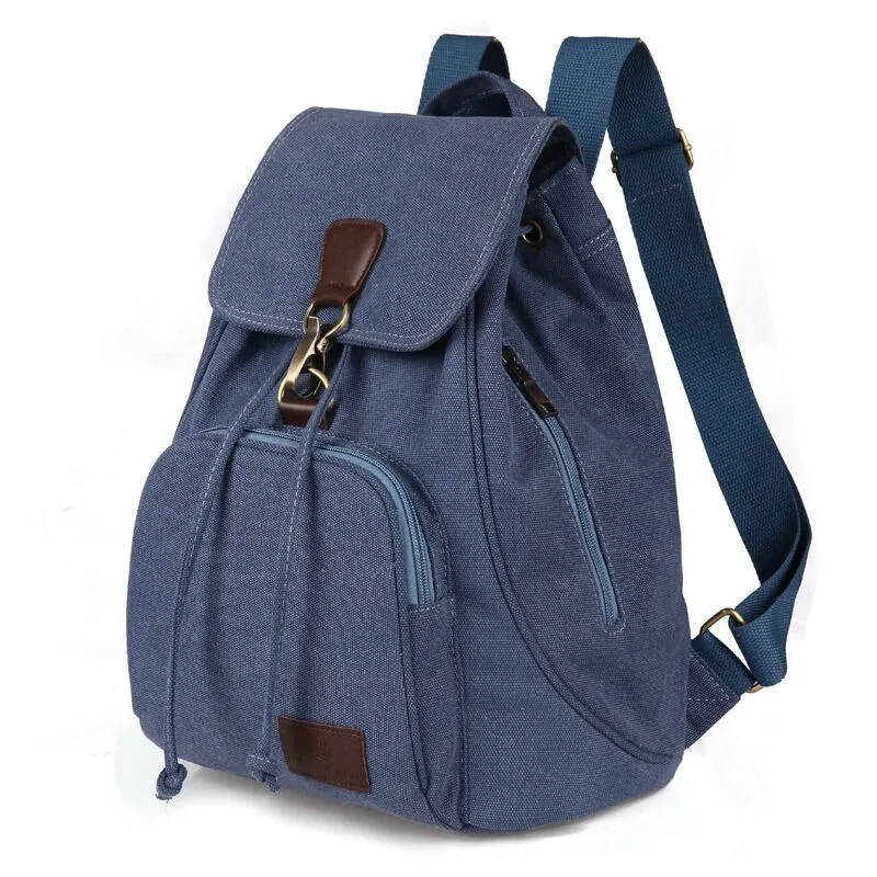 Large Capacity Canvas Women Backpacks Retro