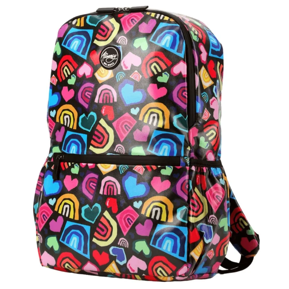 Large Kids Waterproof Backpack - Love & Rainbow