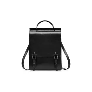 LeatherLux Chic Zipper Closure Backpack