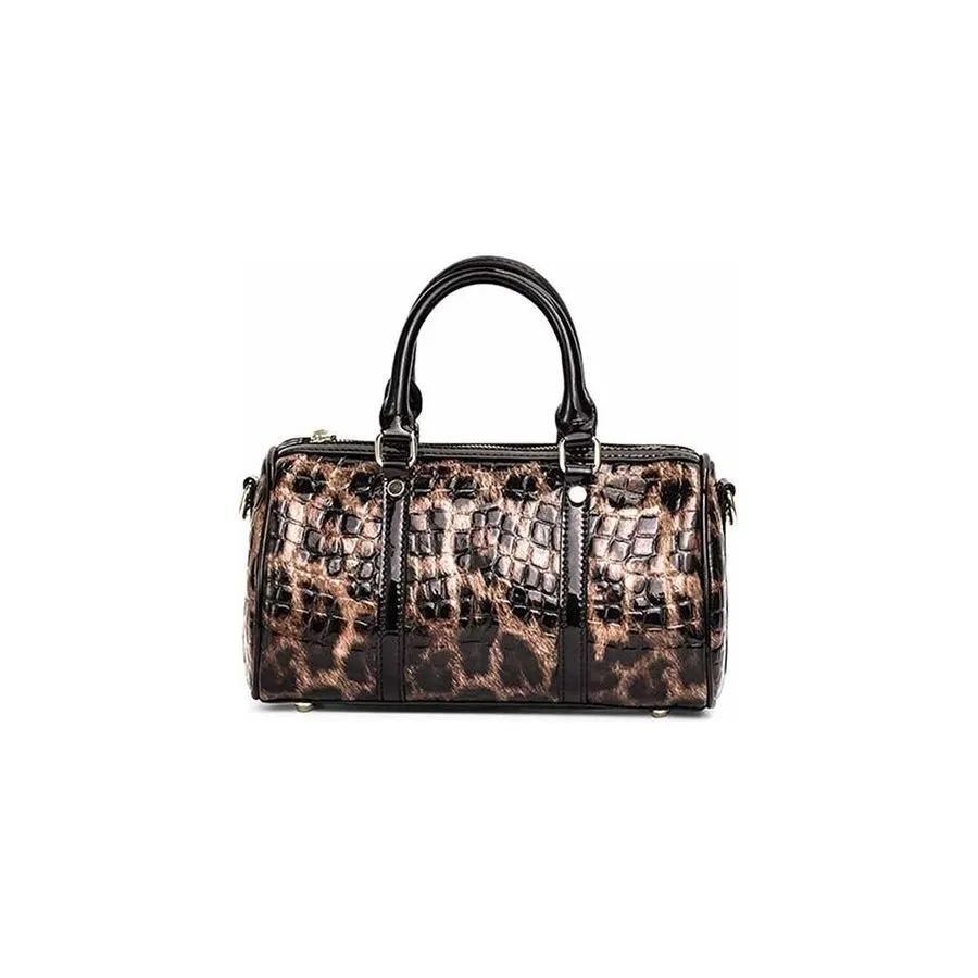 LeopardLux Crossbody Shoulder Handbag