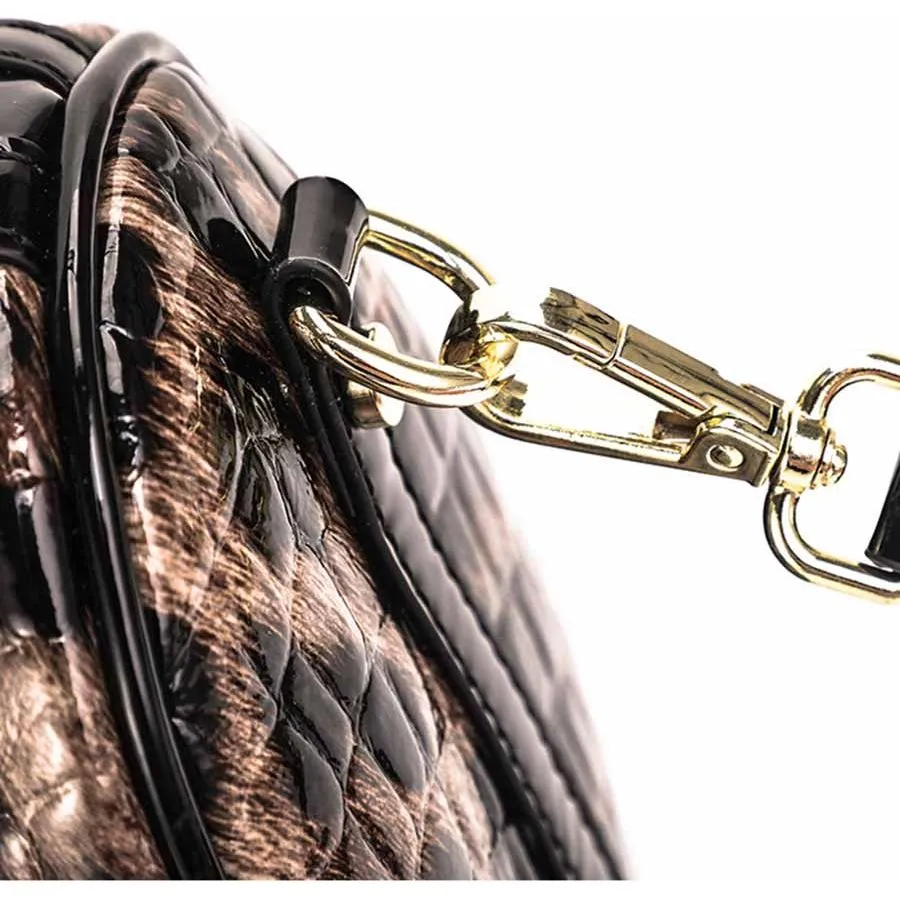 LeopardLux Crossbody Shoulder Handbag