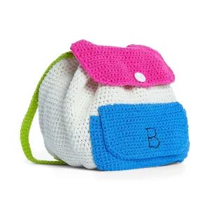 Lily Rainbow Patch Crochet Back Pack