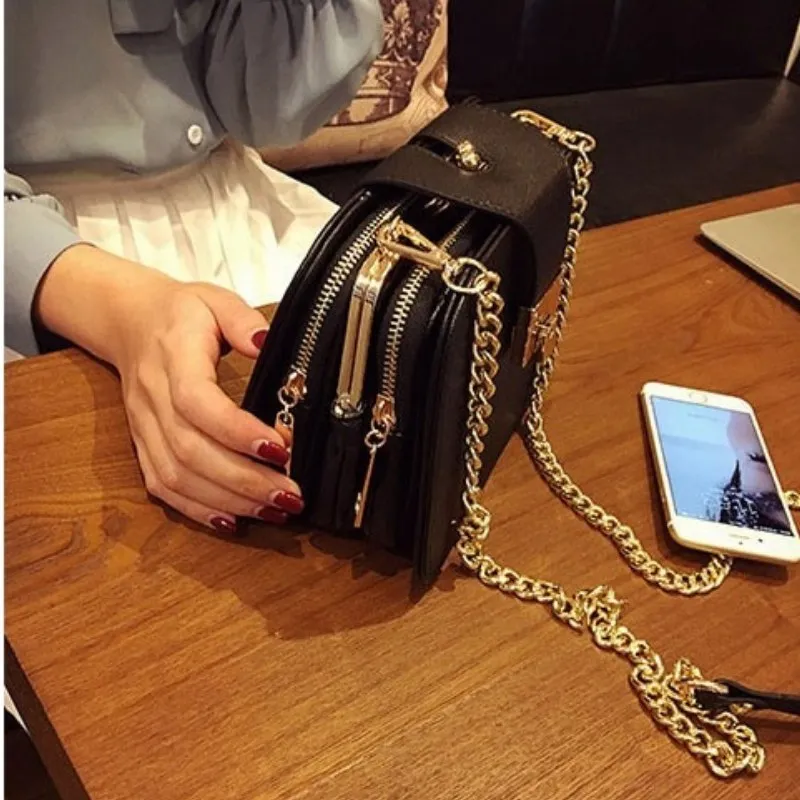 Little Black Chain Strap Shoulder Bag