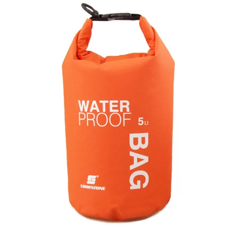 LUCKSTONE 5L Outdoor Scratch-Resistant Swimming Waterproof Bag(Orange)