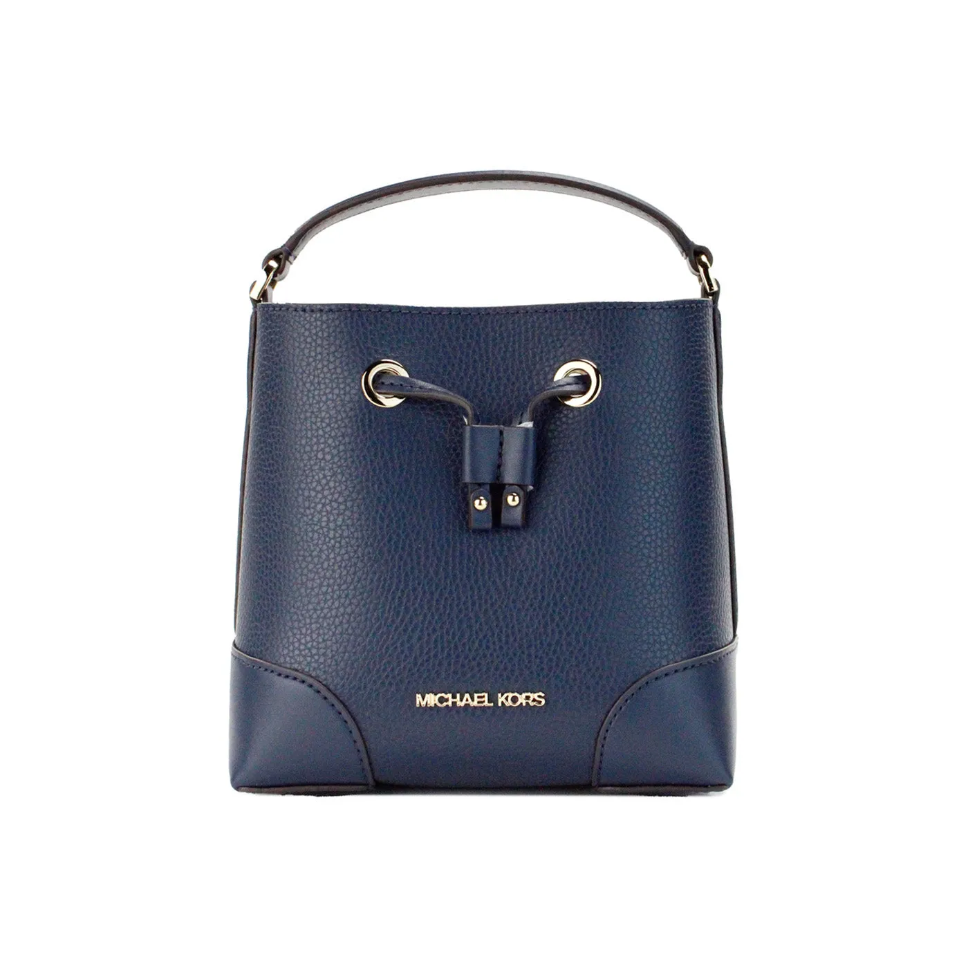 Michael Kors Mercer Small Bucket Drawstring Handbag (Navy)