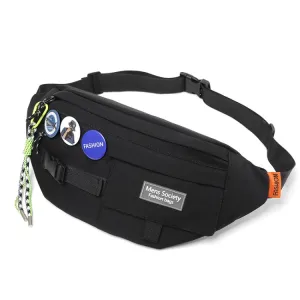 Multifunctional Chest Bag Shoulder Messenger Bag, Model: Black Badge Lanyard