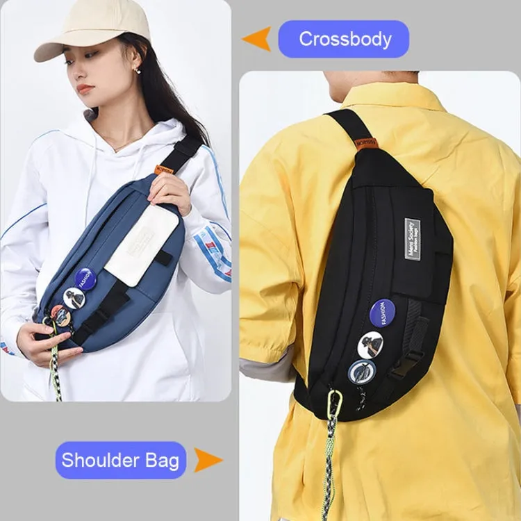 Multifunctional Chest Bag Shoulder Messenger Bag, Model: Blue Badge Lanyard