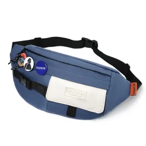 Multifunctional Chest Bag Shoulder Messenger Bag, Model: Blue Badge