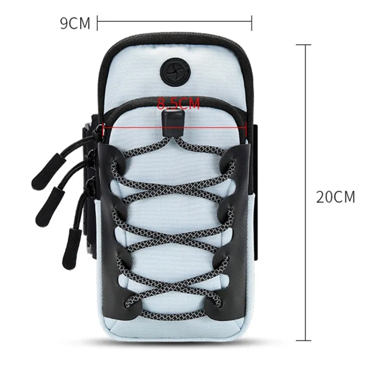 Outdoor Sports Reflective Cell Phone Arm Bag Fitness Portable Mobile Phone Pack(Black)