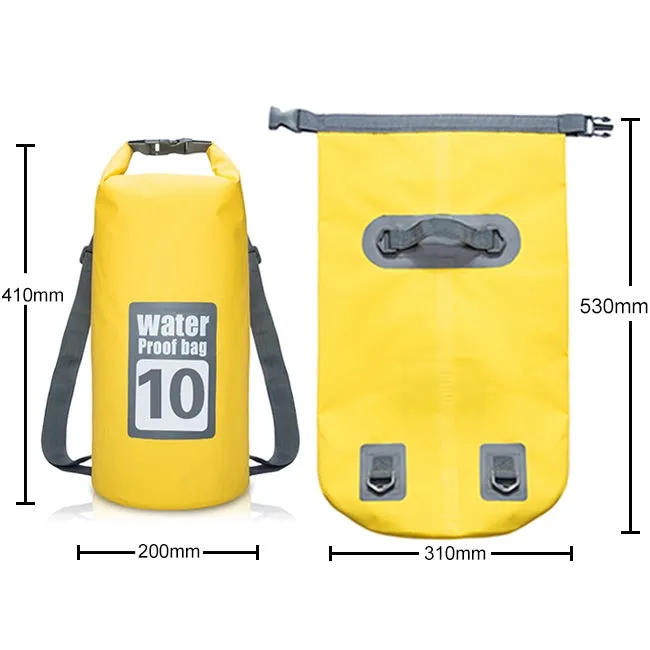 Outdoor Waterproof Dry Dual Shoulder Strap Bag Dry Sack, Capacity: 10L (Blue)