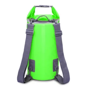 Outdoor Waterproof Dry Dual Shoulder Strap Bag Dry Sack, Capacity: 10L (Green)