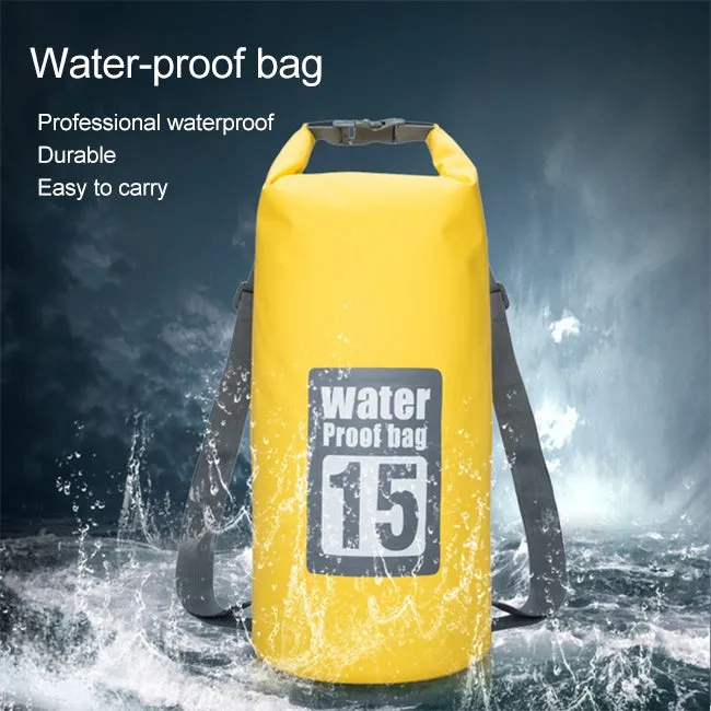 Outdoor Waterproof Dry Dual Shoulder Strap Bag Dry Sack, Capacity: 10L (Orange)