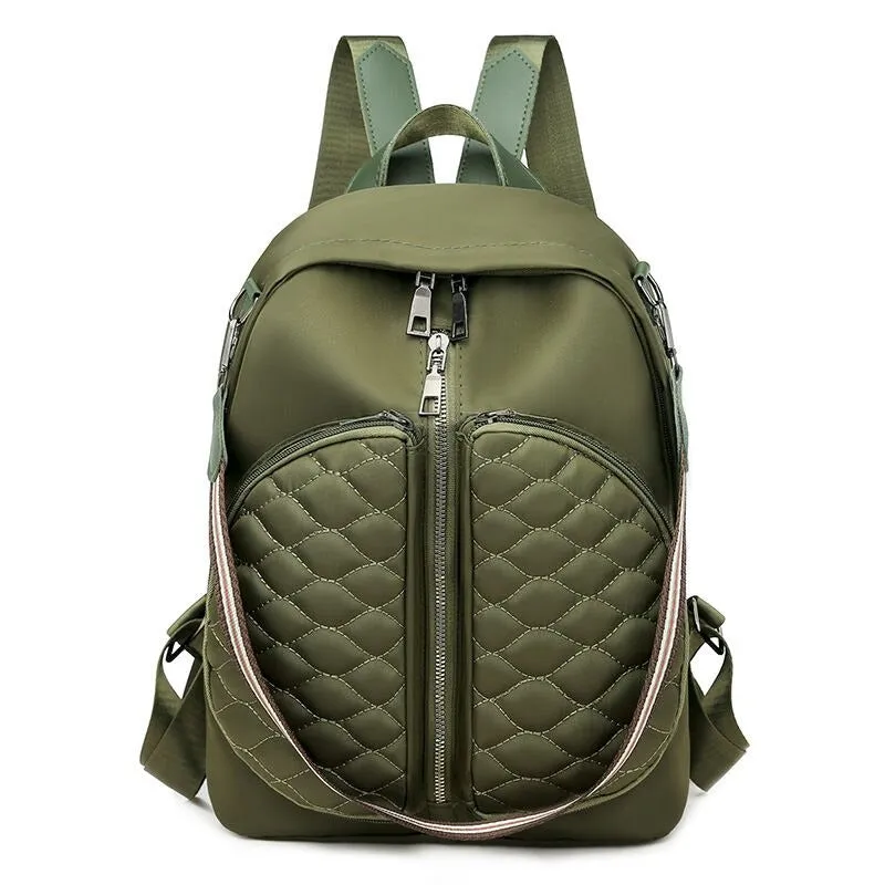 Oxford Soild Color Female Backpacks