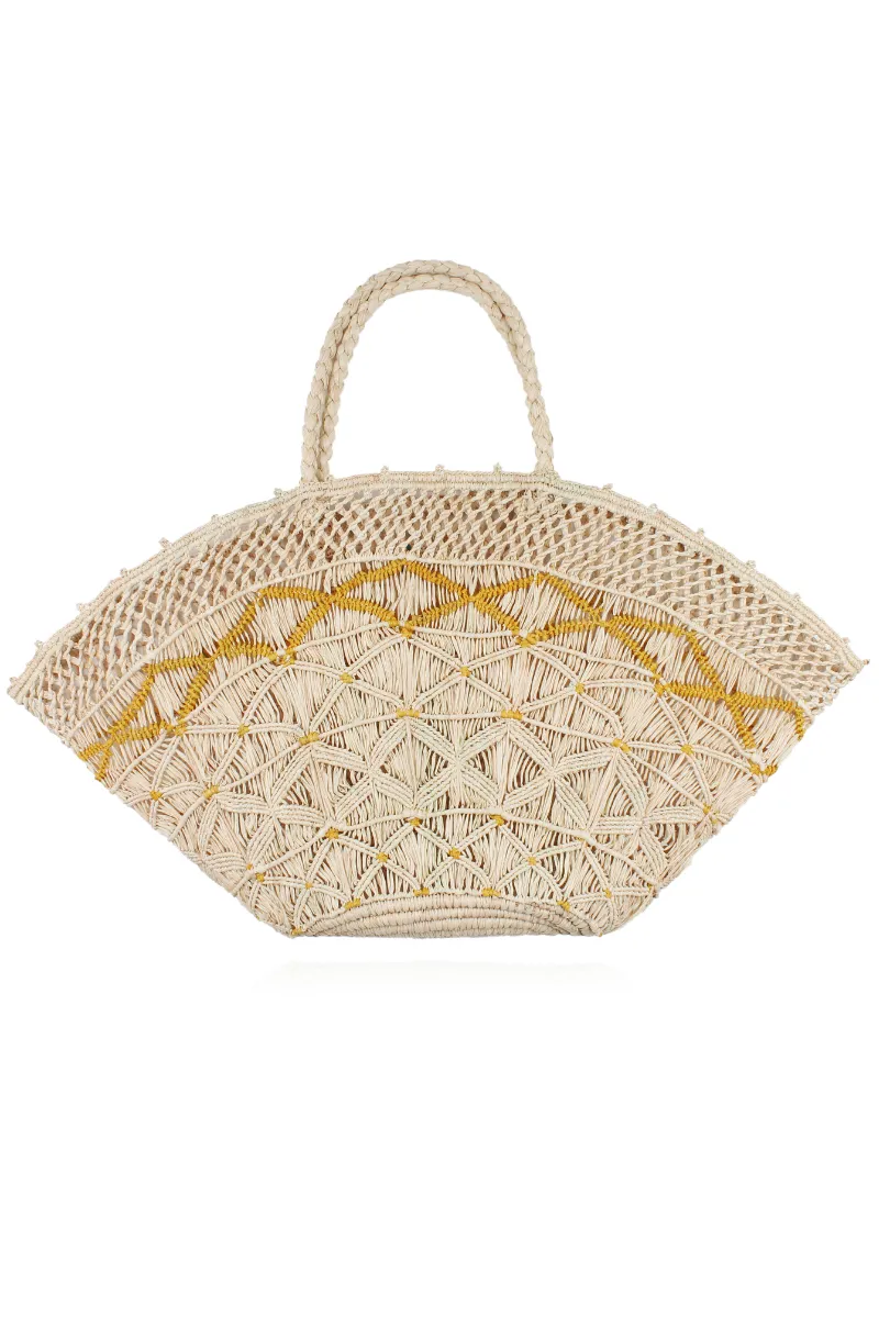 Panier XL Bag Raffia in Mimosa