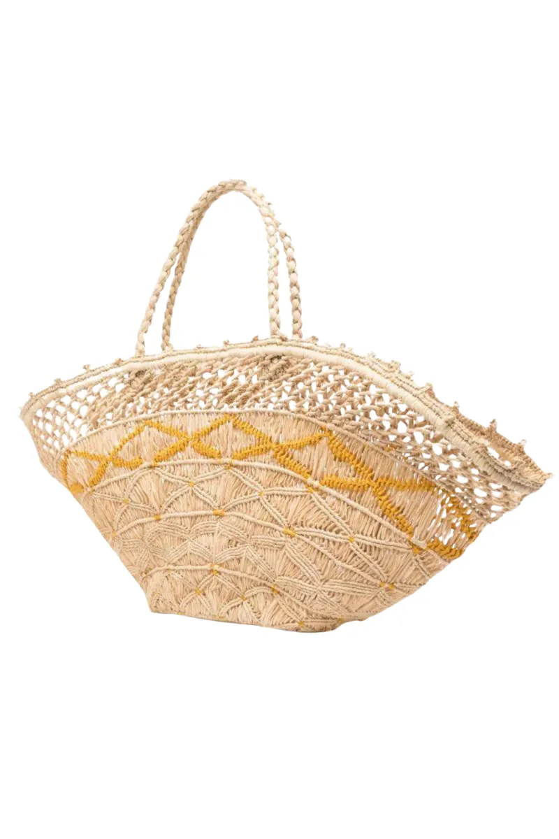 Panier XL Bag Raffia in Mimosa