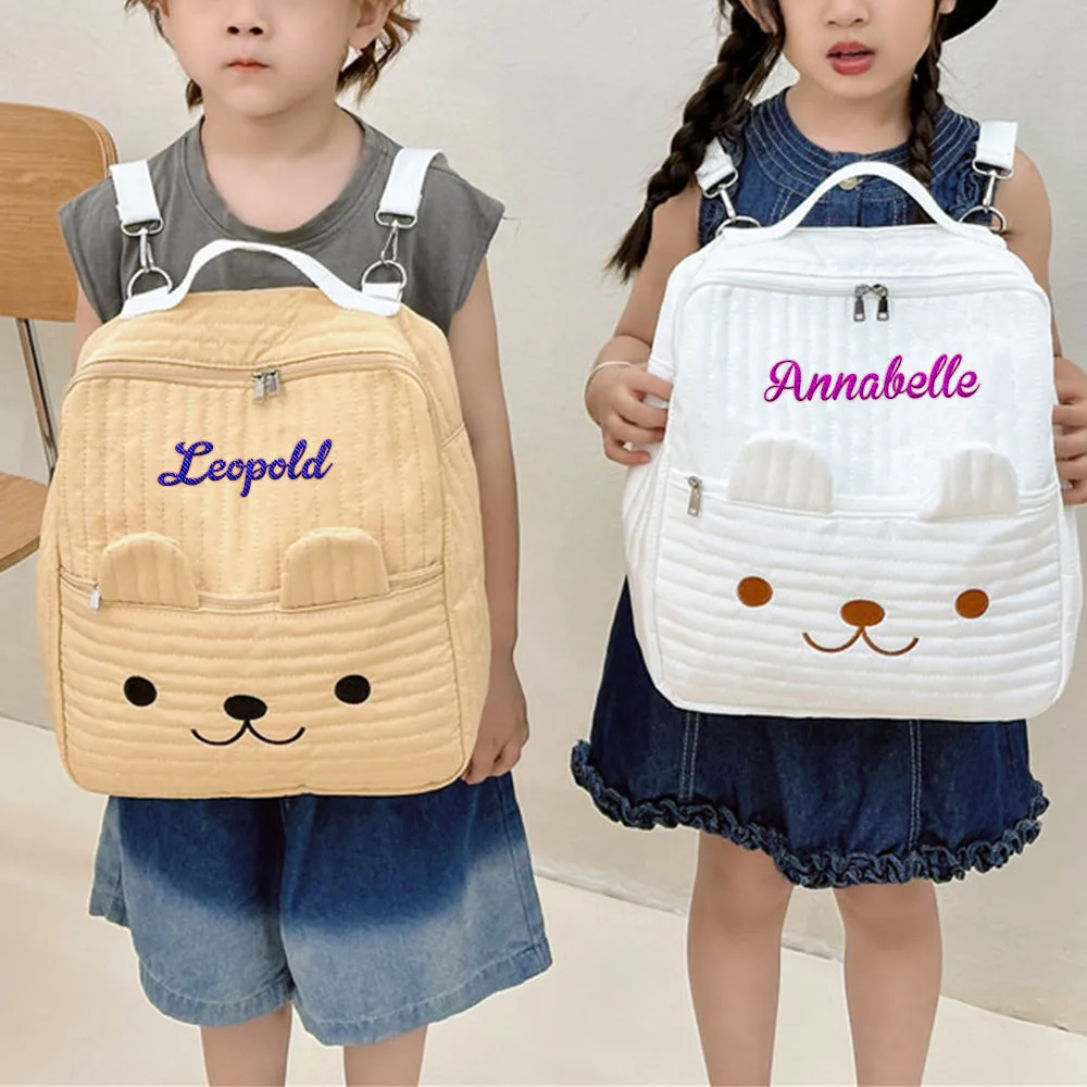 Personalized Name Embroidery Backpack Custom School Bags Gift for Kids