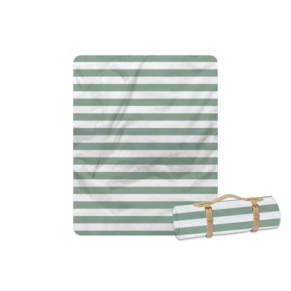 Picnic Blanket With Carry Strap Hamptons Green