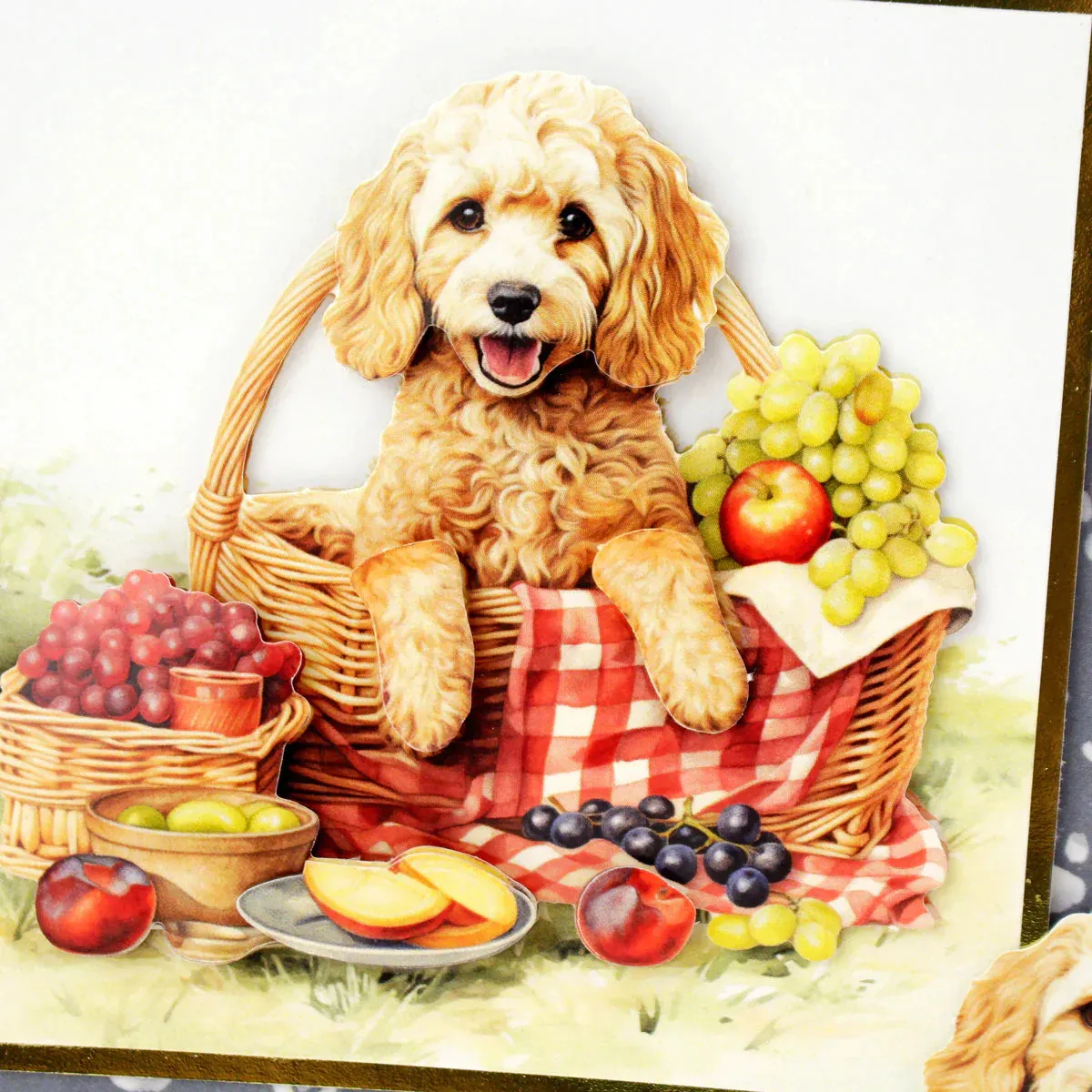 Picnic Pups Die Cut Topper & Decoupage Collection